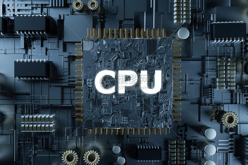 科技CPU芯片图片