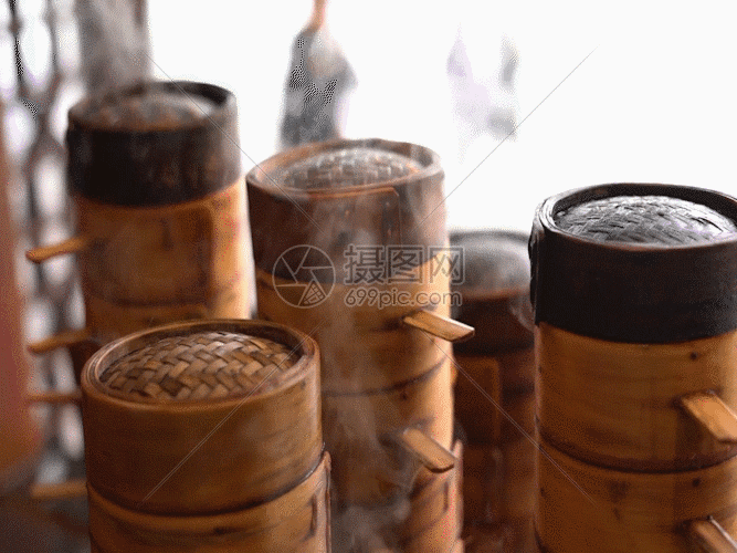 蒸笼包gif动图图片-正版gif素材401195090-摄图网