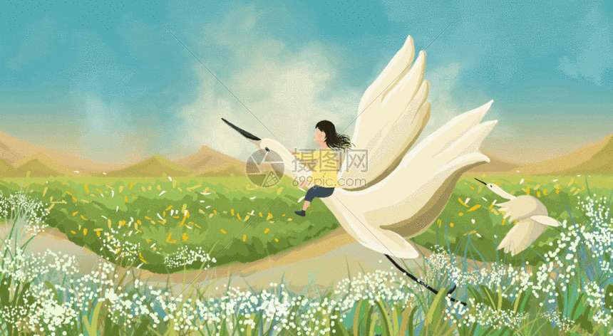 带你飞翔去远方gif