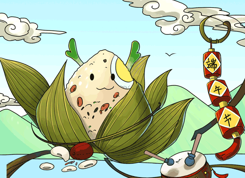 端午节插画gif