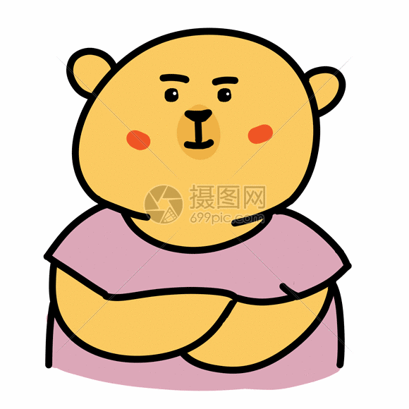 小熊酷酷表情包gif动图图片-正版gif素材401210623-摄图网