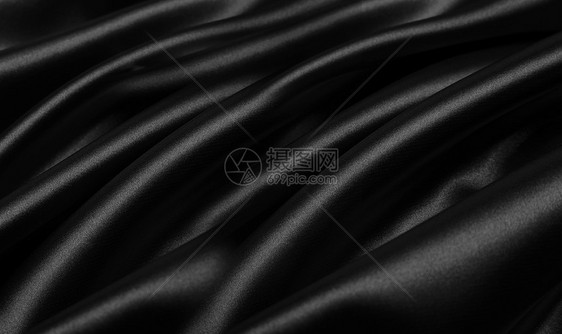 黑色色丝绸背景图片