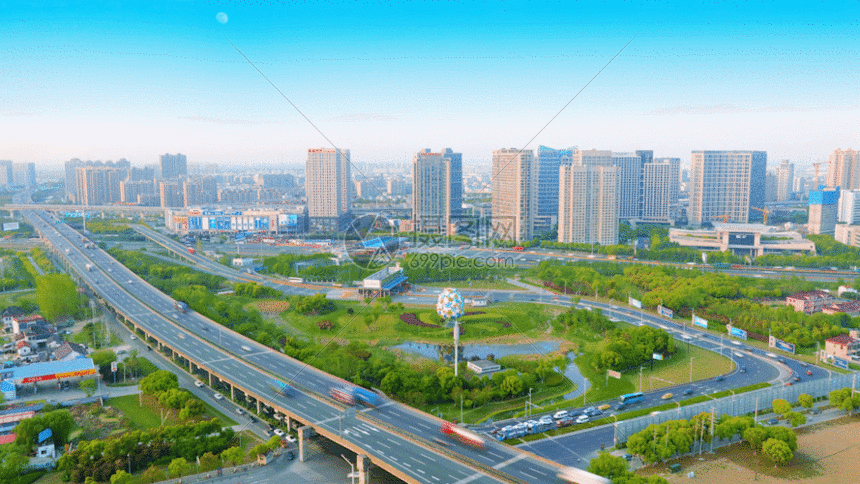 绿色城市gif动图图片-正版gif素材401228665-摄图网