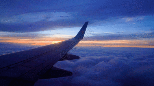 飞机 安全天空飞机 GIF高清图片