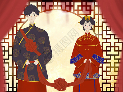 520我们结婚吧中式婚礼背景图片