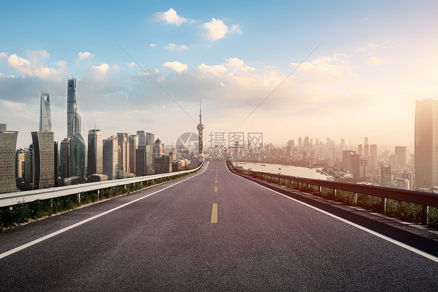 城市道路背景图片