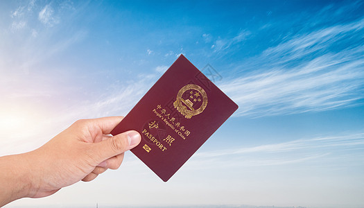 旅行出国的护照图片