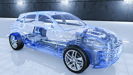 科技汽车内部汽车工业结构设计图片