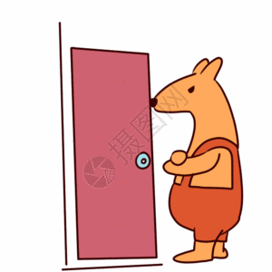 开门动态表情包图片素材