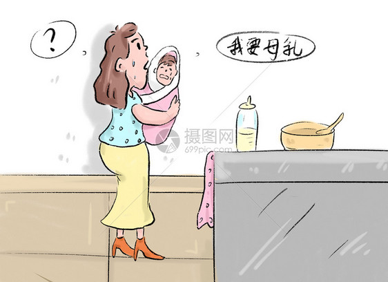 母乳喂养图片