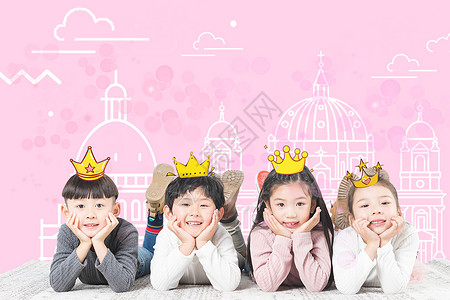 儿童节拍照童心王国设计图片
