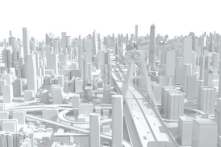 特色城市模型背景图片