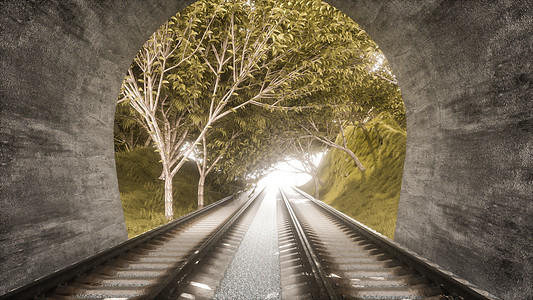 铁路隧道场景图片
