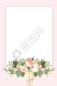 清新鲜花背景背景图片