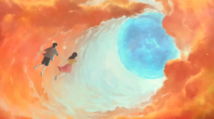 云层中的光球gif动图图片-正版gif素材401290225-摄图网