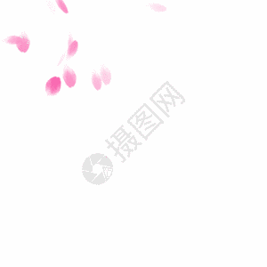 漂浮粉色花瓣GIF图片