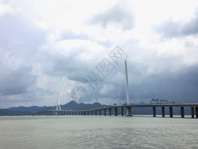 深圳湾大桥延时GIF图片