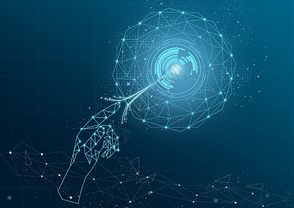 触碰未来科技背景图片素材