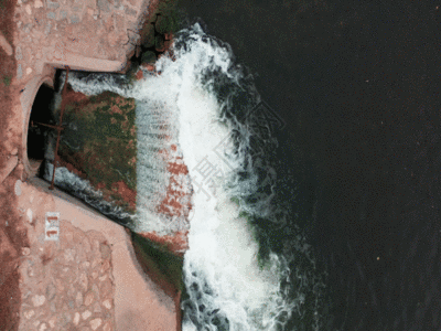 污水处理厂4K航拍GIF图片
