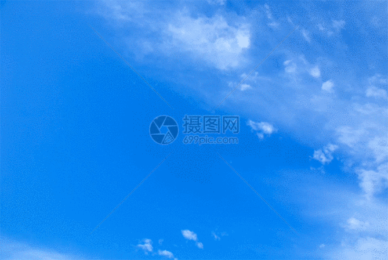 清新蓝天白云背景素材gif动图图片