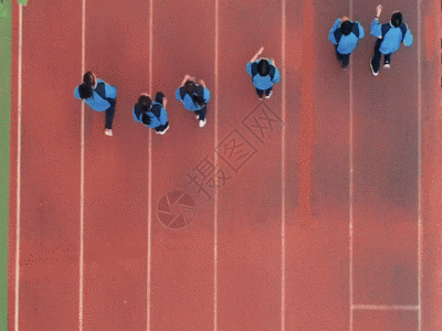 学校空镜航拍GIF高清图片