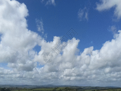天空白云gif图片
