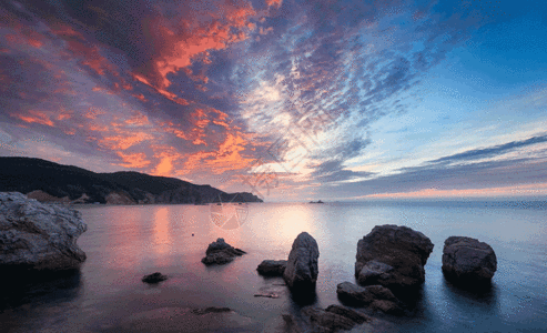 竖版海景海岸风光gif高清图片