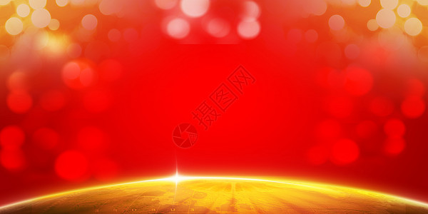 大气红金背景背景图片