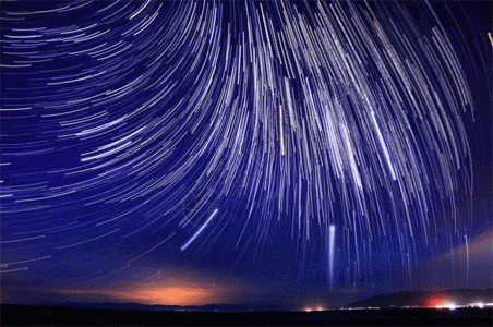 夜晚的光青海湖星空gif高清图片