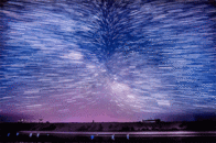 青海湖星空星轨gif图片