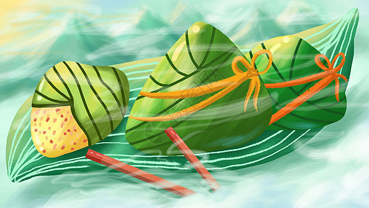 五月初五端午节吃粽子图片