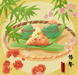 五月初五端午节粽子中国风图片