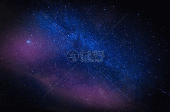 繁星 银河 夜空gif图片