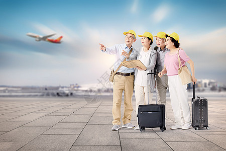 老年旅行团出游高清图片下载-正版图片501306070-摄图网