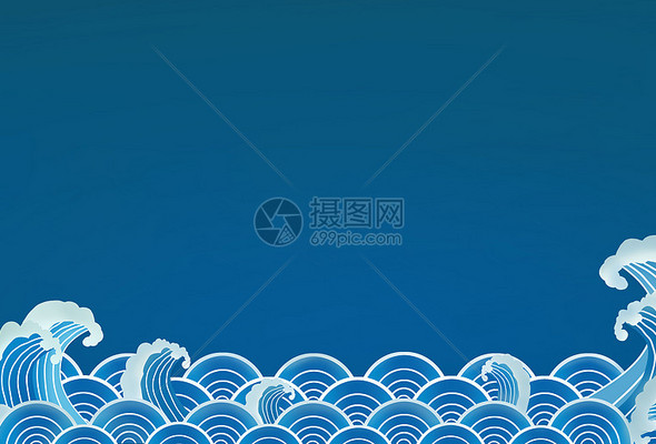 蓝色中国风背景高清图库
