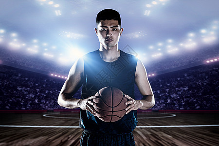 NBA球场篮球赛设计图片