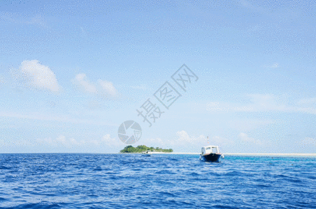 马来西亚仙本那海岛渔船gif图片