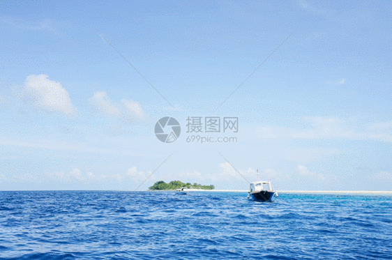 马来西亚仙本那海岛渔船gif图片