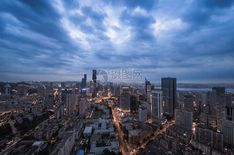 gif动图 实景动图  现代城市大连夜景gif.gif