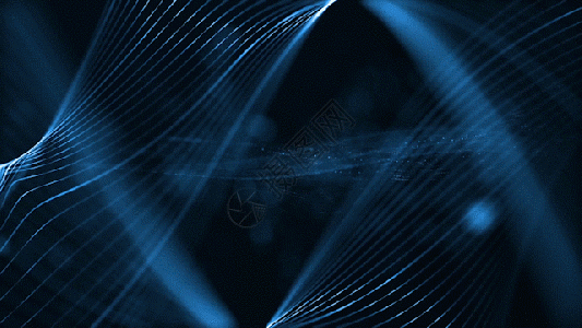 透明感蓝色科技线条粒子元素合成背景gif高清图片