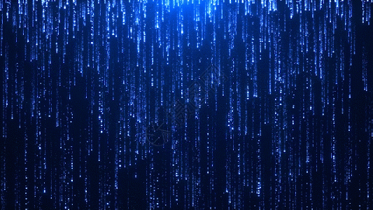 蓝色闪烁粒子gif图片