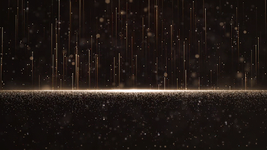 该  gif动态图片 标题为          金色光线粒子年会gif,编号