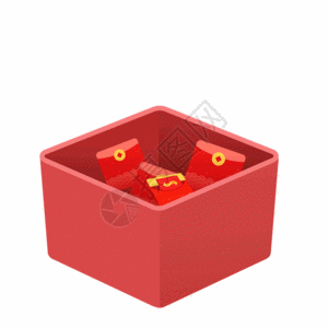 红包礼盒GIF图片
