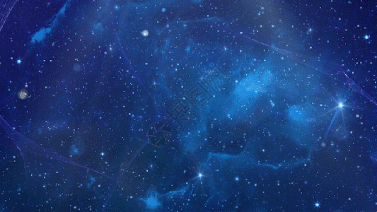 炫彩星空背景蓝色科技星空gif高清图片