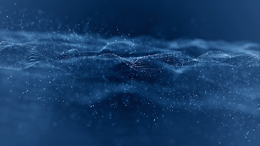 蓝色唯美粒子背景gif