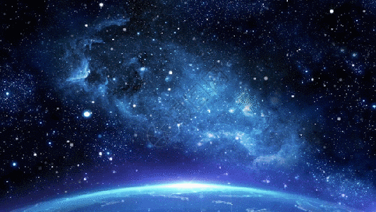 地球夜景星空地球gif高清图片
