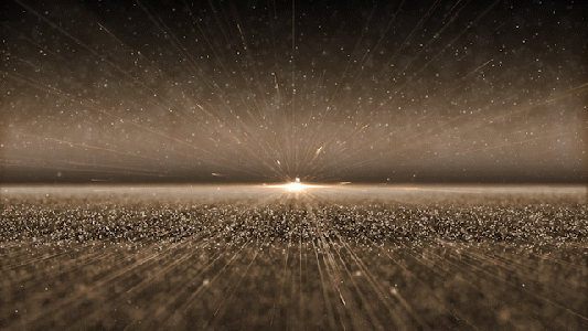 金色粒子空间射线gif