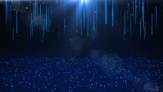 维生素c片唯美蓝色科技感粒子宣传片开场照片GIF高清图片