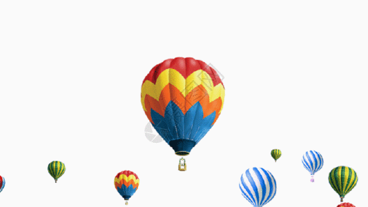 热气球视频素材GIF高清图片