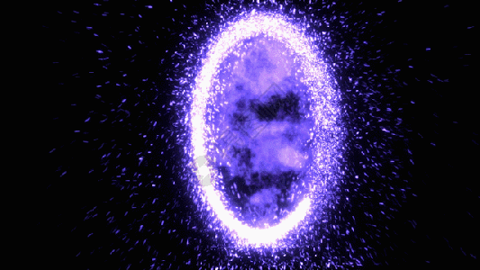 蓝莓视频魔法传送门特效视频素材gif高清图片